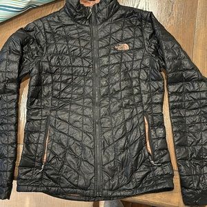 The North Face Black quilted jacket